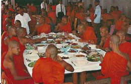 Priets At Their Meals After The Service Thailand. - Buddhism