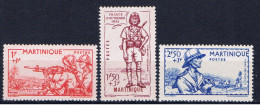 Martinique+ 1941 Mi 187-89 Mnh Landesverteidigung - Neufs