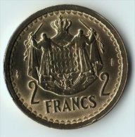 ** 2 FRANCS MONACO BRONZE1943 Sans Date SUP ** - 1922-1949 Louis II