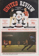 Official Football Programme MANCHESTER UNITED - SPARTAK VARNA European Cup Winners Cup 1983 - Bekleidung, Souvenirs Und Sonstige