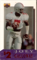 TARJETA DE ESTADOS UNIDOS DE JOEY GALLOWAY (RUGBY)  $2  - NUEVA-MINT (SPRINT) - Sprint