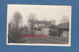 CPA Photo - CIREY Sur VEZOUZE - La Gare - Occupation Allemande - Chemin De Fer - WW1 - Cirey Sur Vezouze