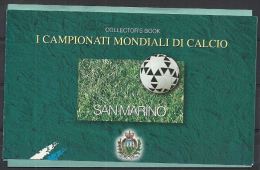 1998 SAN MARINO LIBRETTO COPPA DEL MONDO DI CALCIO FRANCE '98 ANNULLO FDC - ED - Postzegelboekjes