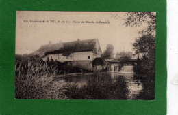 62 St Pol Sur Ternoise Ses Environs Cpa Le Moulin De GAUCHIN Et Les Chutes Année1932   Edition Abeille De La Ternoise - Saint Pol Sur Ternoise