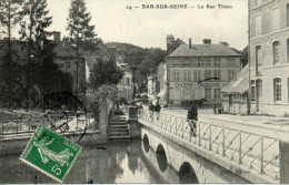 BAR SUR SEINE- La Rue Thiers - Bar-sur-Seine