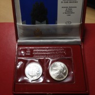 MONNAIES EN ARGENT DE : 500 L ET 1000 L DE 1990 EN (FDC) - San Marino