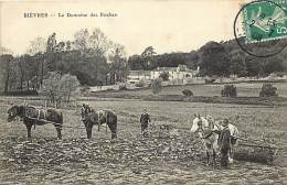 Ref  B1076- Essonne - Bievres - Le Domaine Des Roches - Theme Agriculture -travaux Des Champs -carte Bon Etat - - Bievres