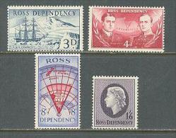 1957 ROSS DEPENDENCY DEFINITIVES MICHEL: 1-4 MNH ** - Neufs