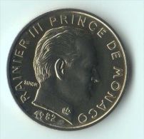 ** 5 CENT MONACO 1982  FDC ** - 1960-2001 Neue Francs