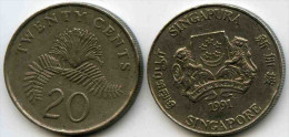 Singapour Singapore 20 Cents 1991 KM 52 - Singapur