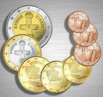 Cyprus 2014 8 Euro Coins UNC - Cipro