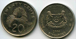 Singapour Singapore 20 Cents 2006 KM 101 - Singapur