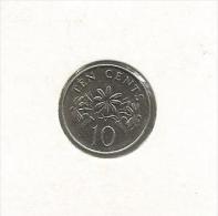 G7 Singapore 10 Cents 1987. - Singapour