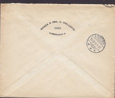 Denmark MOSES & SØN, G. MELCHIOR Danish West Indies Merchants, KØBENHAVN (C.) 1916 Cover Brief ASSENS Arrival (2 Scans) - Briefe U. Dokumente