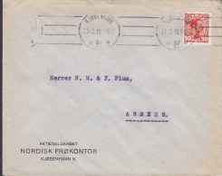 Denmark Aktieselskabet NORDISK FRØKONTOR (Seeds), KØBENHAVN (K.) 1919 Cover Brief To ASSENS Arrival (2 Scans) - Covers & Documents