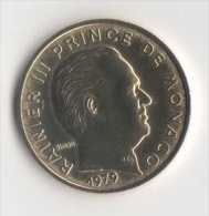 ** 10 CENT MONACO 1979  FDC ** - 1960-2001 Nouveaux Francs