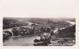 AK Passau - Zusammenfluss Der Drei Flüsse (9260) - Passau