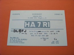 Hungary  QSL   Karte   HA7RI   Radio    24.9.1984   ( 14 ) - Radio