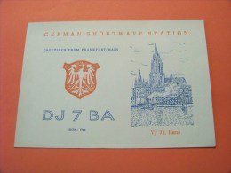 Germany    QSL   Karte   DJ7BA   Radio  3.9.61    ( 14 ) - Radio