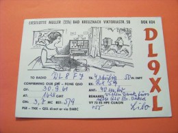 Germany    QSL   Karte    DL9XL     Radio   30.9.61  ( 14 ) - Radio