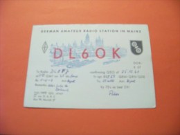 Germany    QSL   Karte   DL6OK    Radio  25.12.62   ( 14 ) - Radio