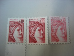 1965 Sabine De Gandon Variété Couleur - Unused Stamps