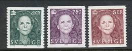 Sweden 1995-1997 Facit # 1877, 1939 And 2010. Queen Silvia, Type IV, See Scann, MNH (**) - Ongebruikt