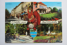 (5/5/84) AK "Grüße Aus Bad Wörishofen" Kneipp-Heilbad, Mehrbildkarte Mit 4 Ortsansichten, Motiv Mit Eichhörnchen - Bad Wörishofen