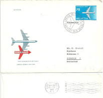 Erstflug  DC-8 Swissair  Zürich - New York          1960 - Erst- U. Sonderflugbriefe