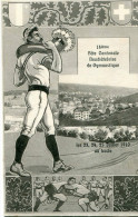 SUISSE  LE LOCLE 14EME FETE CANTONALE NEUCHATELOISE DE GYMNASTIQUE 1910 PORT OFFERT - NE Neuchatel