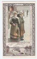 Chromo Calendrier 1900 Imp. Goupil Compagnie Coloniale Chocolat Nantes Nuit Port Voilier Peintre Antoine Calbet A6-75 - Sonstige & Ohne Zuordnung