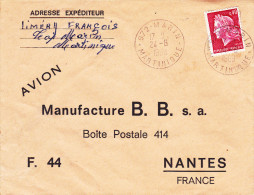 Marin 972 - Martinique 1969 - Lettre Cover Brief - Storia Postale