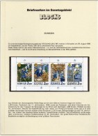 Stockholm 1986 Schweden 1399/2 HBl.143 MH 116 ** 26€ Geschichte Post-Ämter History Se-tenant EXPO Art Booklet Bf Sverige - Hojas Bloque