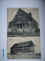 WALTROP  EVANG. GEMEINDEHAUS , SCHULE    , OLD POSTCARD , 0 - Waltrop