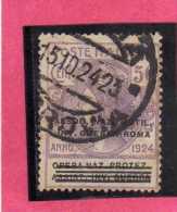 ITALIA REGNO ITALY 1924  PARASTATALI OPERA NAZIONALE PROTEZIONE INVALIDI GUERRA ASSOCIAZIONE MUTILATI CENT 50 USATO USED - Franchise