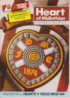 Official Football Programme HEARTS - VELEZ MOSTAR European UEFA Cup 1988 3rd Round - Apparel, Souvenirs & Other