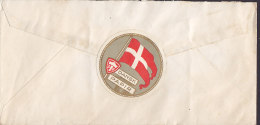 Denmark AAGE EHLERT (Envelope Factory) DANSK PAPIR Vignette KØBENHAVN 1946 Cover Brief Childrens Aid Stamp (2 Scans) - Briefe U. Dokumente