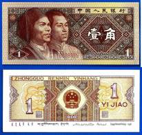 Chine 1 Jiao 1980 Prefix C6Y Chiffres 7 Red Number China Billet Neuf Uncirculated Skrill Paypal OK - Chine