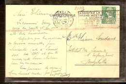 Nr. 340 Op Postkaart Van BRUXELLES Met ZELDZAME Vlaggenstempel ! Inzet 25 € ! - 1932 Cérès Et Mercure