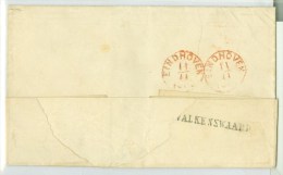 HANDGESCHREVEN BRIEF UIT 1863 AMERSFOORT Naar WESTERHOVEN Achterzijde   LANGSTEMPEL VALKENSWAARD (9025) - Storia Postale