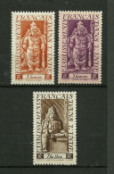 ETS. De L´INDE  Série Divinités 1948  N°249 à 251,    Neufs Avec Trace Charnière - Unused Stamps