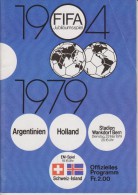 Official Football Programme Double Event FIFA 75th Anniversary Galá ARGENTINA - NETHERLANDS And SWITZERLAND - ICELAND - Kleding, Souvenirs & Andere