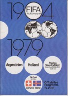 Official Football Programme Double Event FIFA 75th Anniversary Galá ARGENTINA - NETHERLANDS And SWITZERLAND - ICELAND - Apparel, Souvenirs & Other