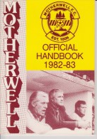 Official Football Team MOTHERWELL Yearbook 1982-83 Scottish League - Uniformes Recordatorios & Misc