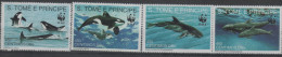 Saint Thomas & Prince. WWF. Whales. 1992. MNH Set. SCV = 16.00 - Wale