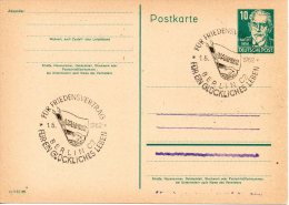 RDA BERLIN C2. Carte Avec Oblitération De 1952. Accords Du 1 Mai 1952. - Frankeermachines (EMA)