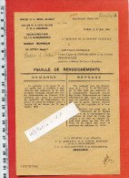 Militaria - Gendarmerie - Refus Prestation Serment Par Gendarme - FDR Signée BEZEGHER Sous Directeur De La Gendarmerie - Politie & Rijkswacht