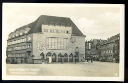 Cpa Carte Photo Allemagne Schwenningen A. Neckar Marktplatz Mit Rathaus    AO10 - Schwetzingen