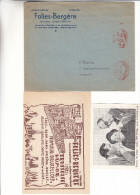 Belgique - Lettre De 1951 ° - EMA - Empreintes Machines - Spectacle - Folies Bergère - Avec Document - ...-1959