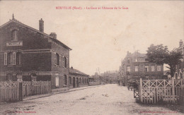 59 - MERVILLE / LA GARE ET AVENUE DE LA GARE - PASSAGE A NIVEAU - Merville